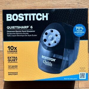 Bostitch QuietSharp 6 Electric Pencil Sharpener - Black